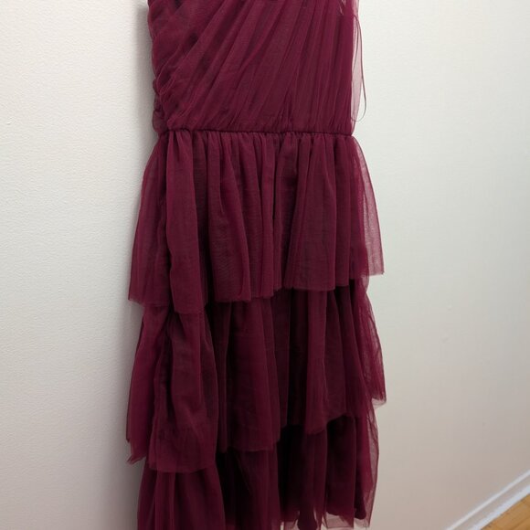 ONE SHOULDER TULLE CHI CHI LONDON DRESS - Picture 4 of 8